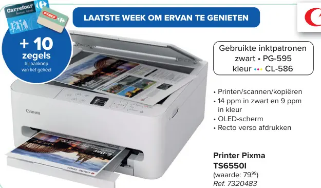 Promotie: Printer Pixma TS6550I