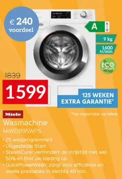 Aanbieding: Wasmachine MIWEI895WPS