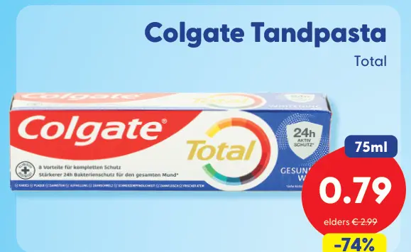 Aanbieding: Tandpasta Total