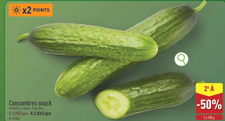 Offre: Concombres snack