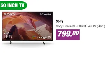 Aanbieding: Sony Bravia KD-50X80L 4K TV (2023)