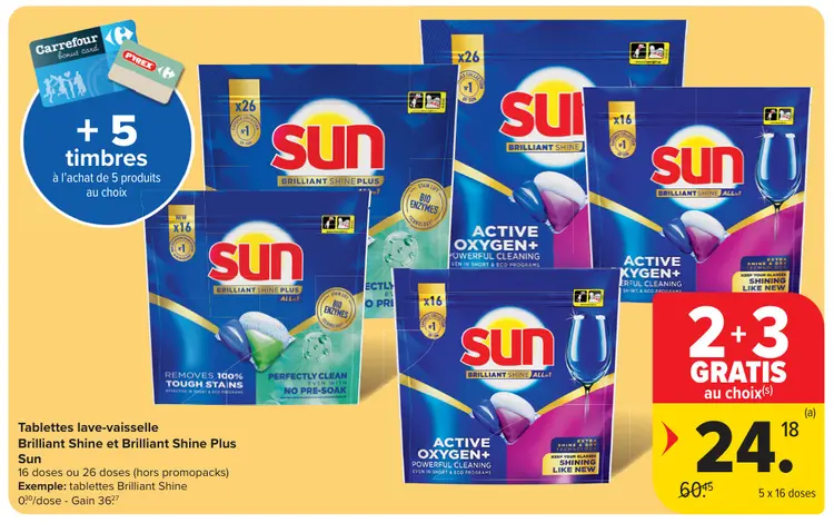 Offre: Tablettes lave-vaisselle Brilliant Shine et Brilliant Shine Plus