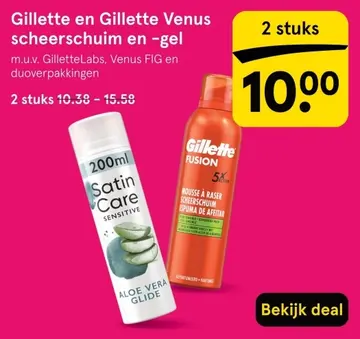 Aanbieding: Gillette en Gillette Venus scheerschuim en -gel