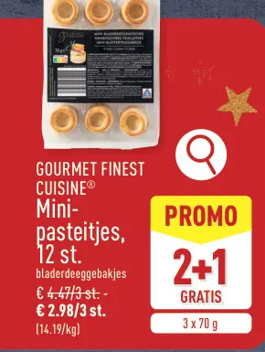 Promotie: Mini-pasteitjes