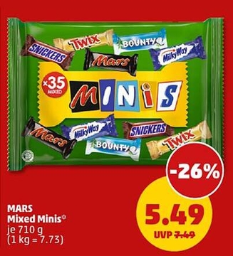 Aanbieding: MARS Mixed Minis*