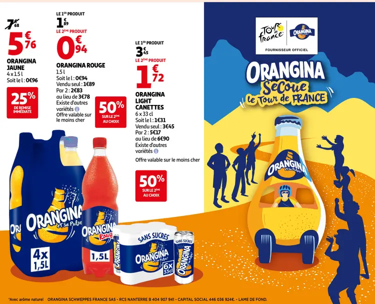 Offre: Orangina rouge