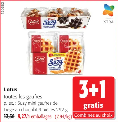 Offre: Toutes les gaufres