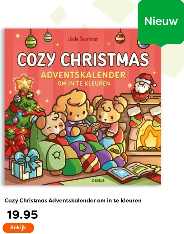 Aanbieding: Jade Summer Cozy Christmas Adventskalender om in te kleuren