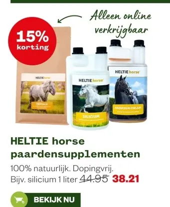 Aanbieding: HELTIE horse paardensupplementen