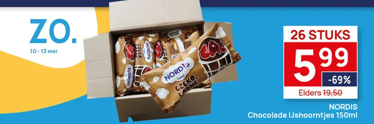 Aanbieding: Chocolade IJshoorntjes