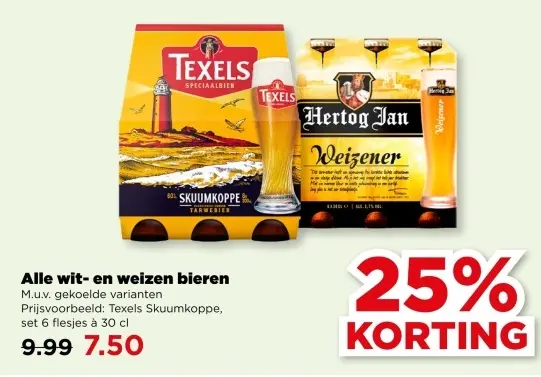 Aanbieding: Wit- en weizen bieren