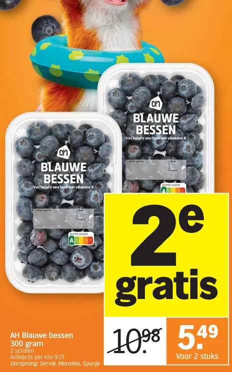 Promotie: Blauwe bessen 300 gram