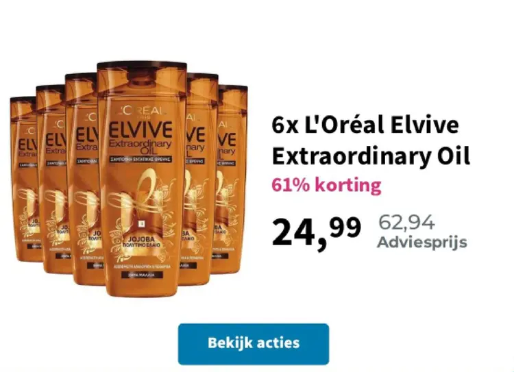 Aanbieding: L'Oréal Elvive Extraordinary Oil