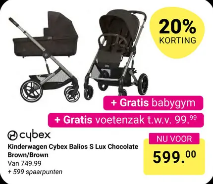 Aanbieding: Kinderwagen Cybex Balios S Lux Chocolate