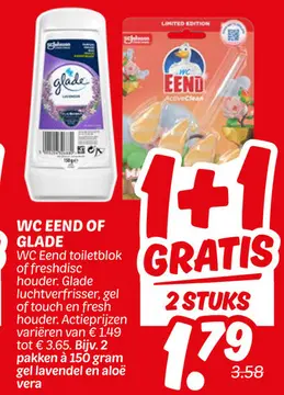 Aanbieding: Wc eend of GLADE