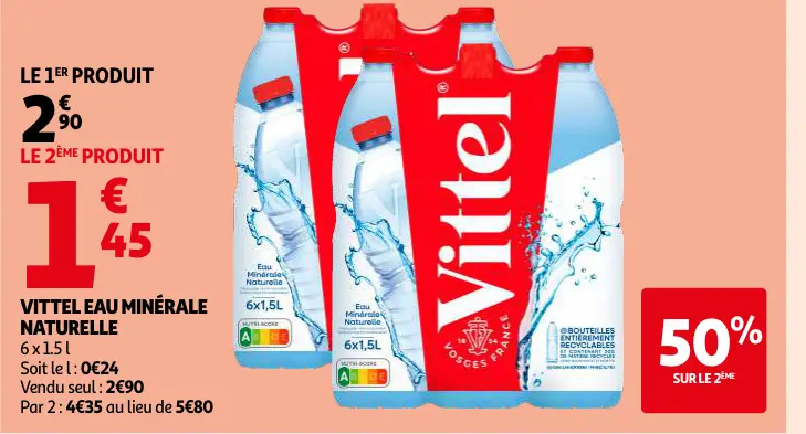 Promotie: Vittel eau minérale naturelle