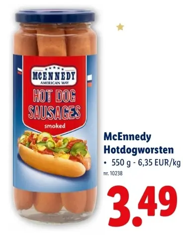 Promotie: Hotdogworsten