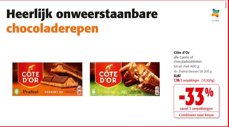 Promotie: chocoladerepen