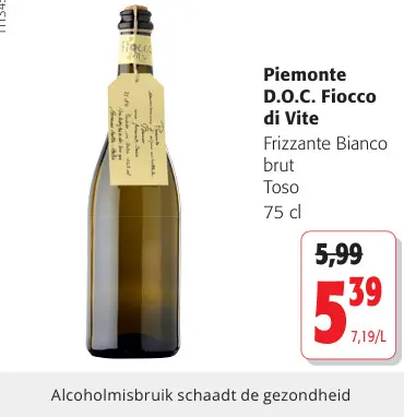 Promotie: Piemonte D.O.C. Fiocco di Vite