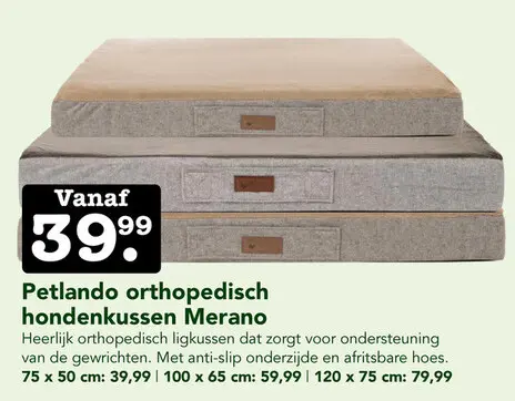 Aanbieding: Petlando orthopedisch hondenkussen Merano
