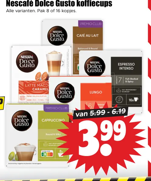 Aanbieding: Dolce Gusto koffiecups
