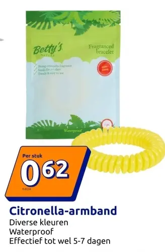 Aanbieding: Citronella-armband