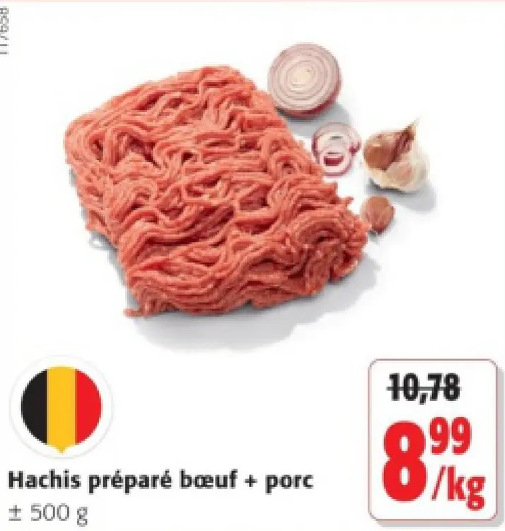 Offre: Hachis préparé bœuf + porc