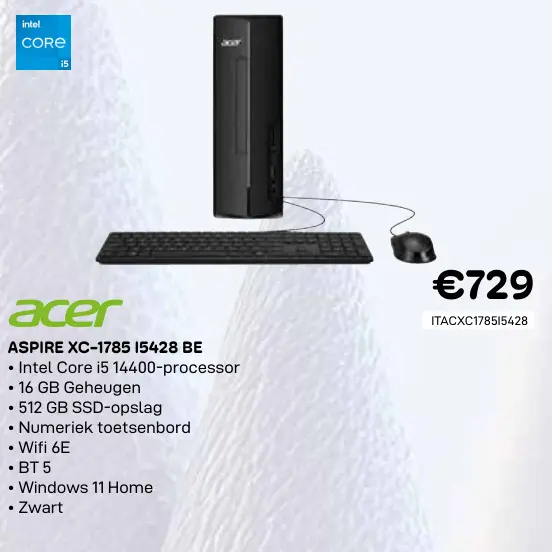 Promotie: Acer aspire xc-1785 15428 be