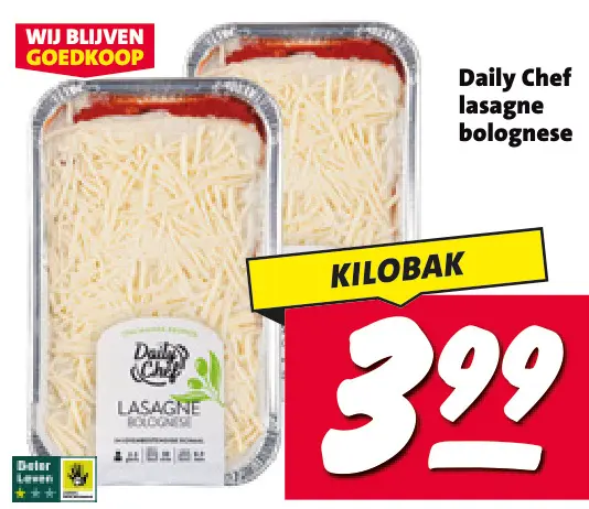 Aanbieding: lasagne bolognese