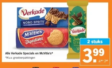 Aanbieding: Alle Verkade Specials en McVitie's