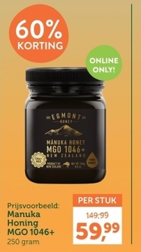 Aanbieding: Egmont Honey Manuka Honing MGO 1046+ Giftset - 250g