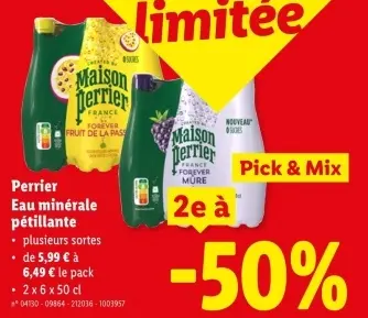 Offre: Eau minérale pétillante