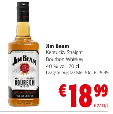 Promotie: Jim Beam Kentucky Straight Bourbon Whiskey