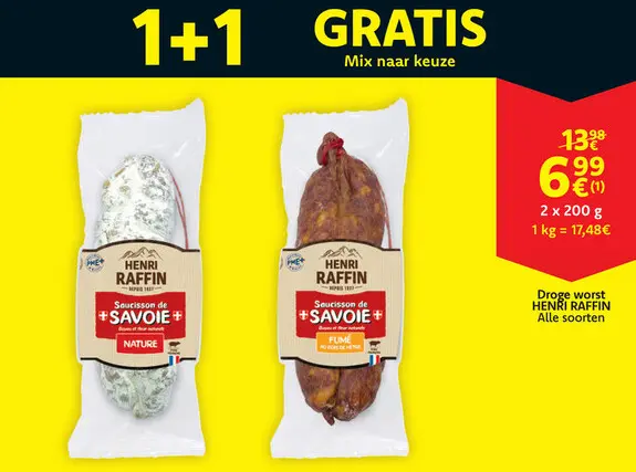 Aanbieding: Droge worst