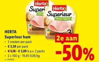 Promotie: Superieur ham