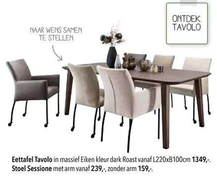 Aanbieding: Eettafel Tavolo
