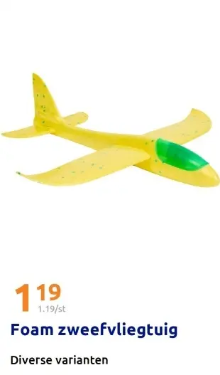 Promotie: Foam zweefvliegtuig