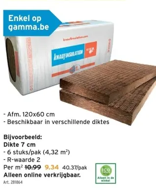 Promotie: Knauf isolatie