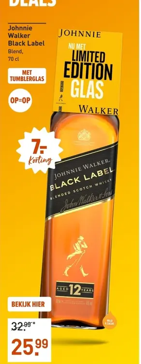 Aanbieding: Johnnie Walker Black Label