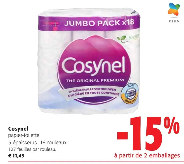 Offre: Cosynel papier-toilette