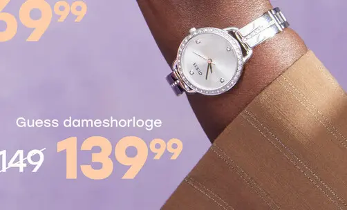 Aanbieding: Guess stainless steel dameshorloge zilver BELLINI GW0022L1