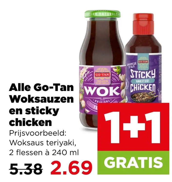 Aanbieding: Woksauzen en sticky chicken