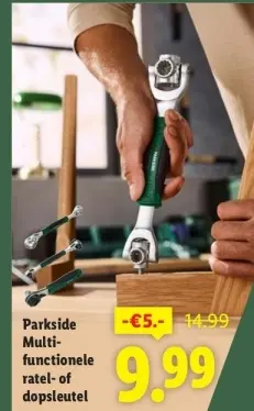 Aanbieding: Multifunctionele ratel- of dopsleutel