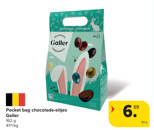 Promotie: Pocket bag chocolade-eitjes
