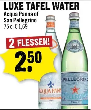Aanbieding: Luxe Tafel Water