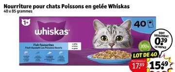 Offre: Nourriture pour chats Poissons en gelée