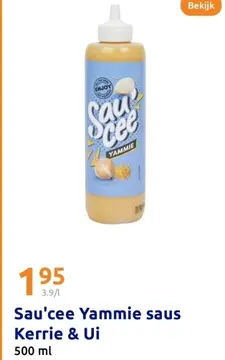 Aanbieding: Sau'cee Yammie saus Kerrie & Ui