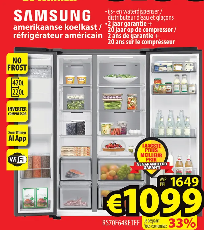Promotie: amerikaanse koelkast / réfrigérateur américai