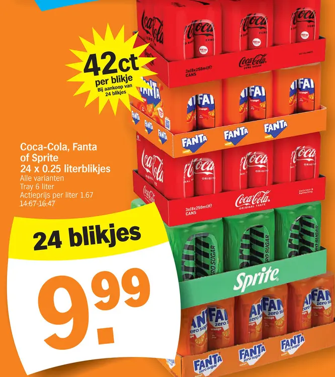 Offre: Coca-Cola, Fanta of Sprite