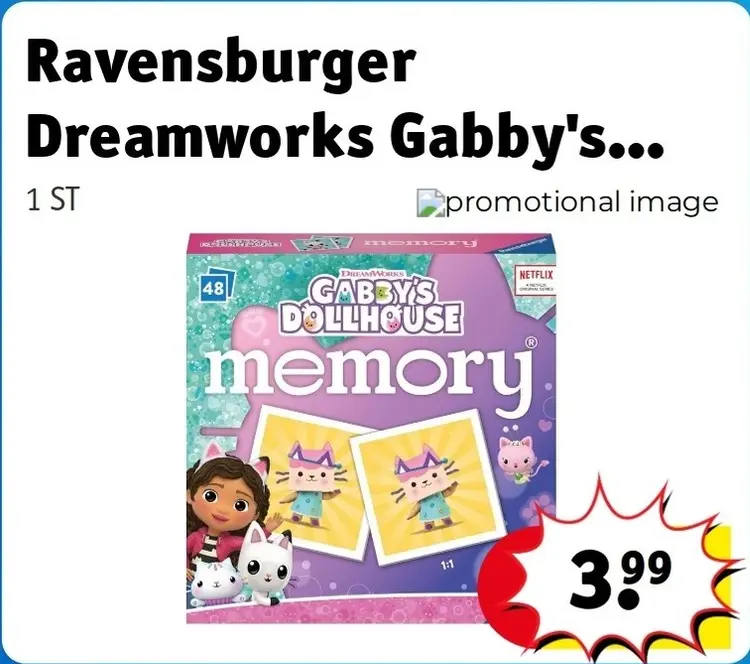 Aanbieding: Dreamworks Gabby's Dollhouse Memory